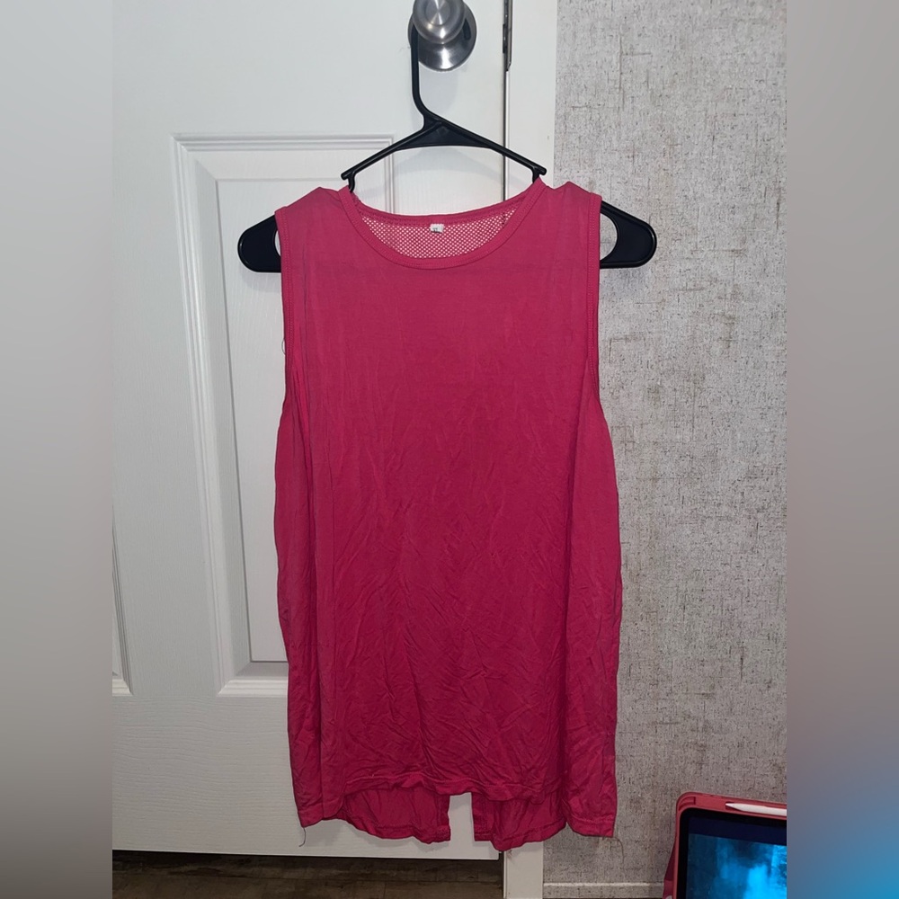 Mesh Back Work Out Tank Top